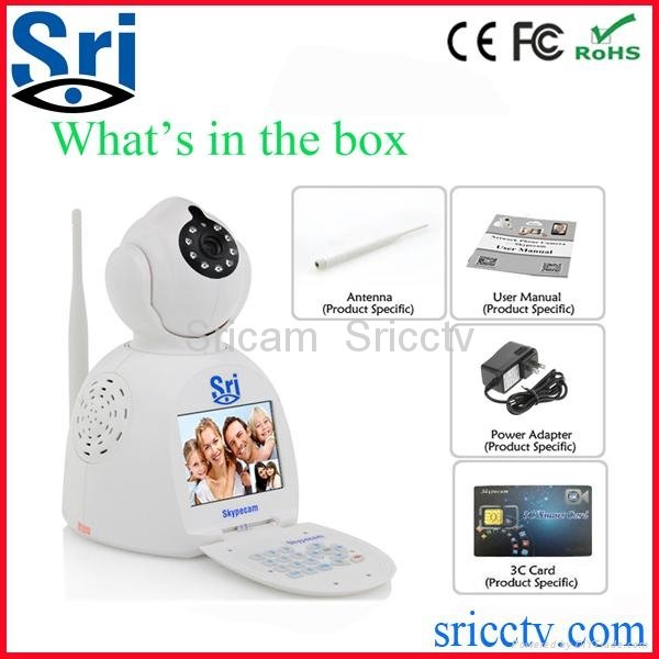 wifi security camera Free Vedio phone call camera view by cell phone&computer  3
