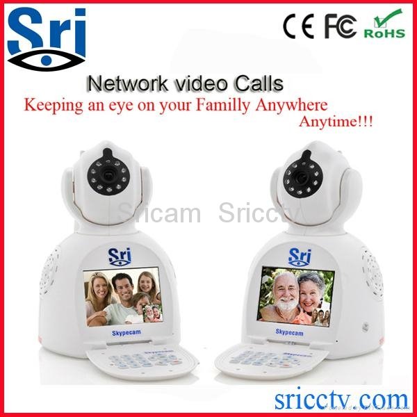HD CCTV Wireless network video camera P2P free vedio call Recorder Monitor H.264