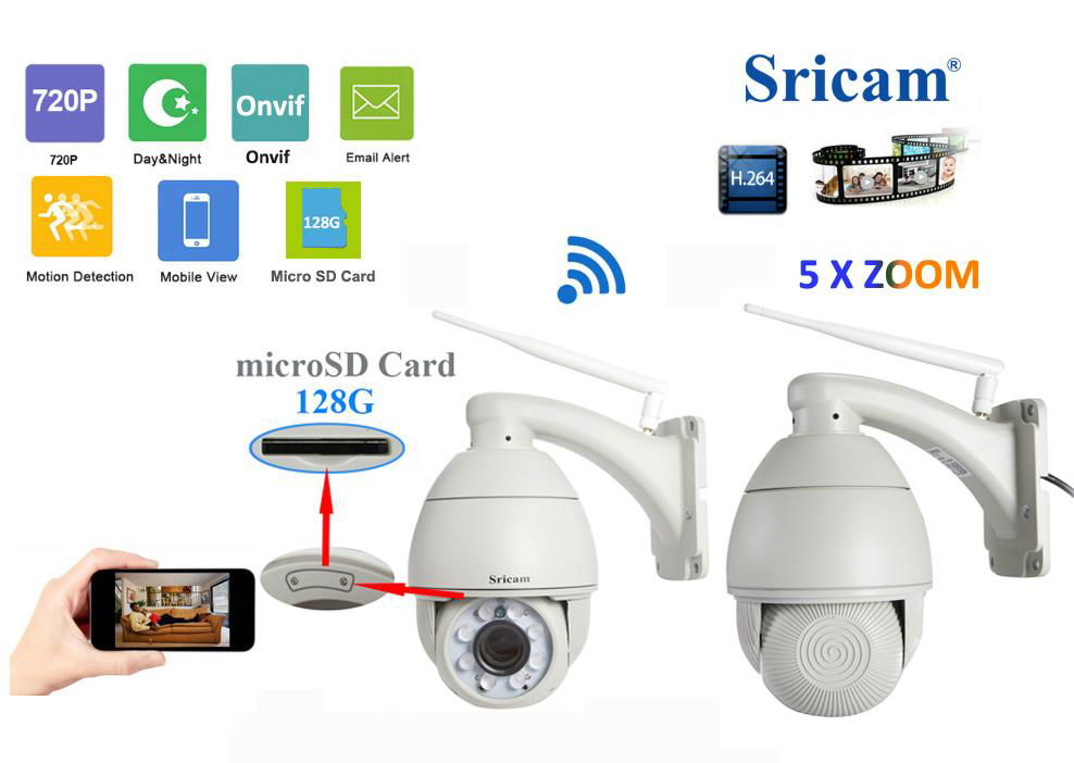 Best Surveillance Camera system1.0 Megapixel Wireless Wifi IR CUT Night Vision H 3