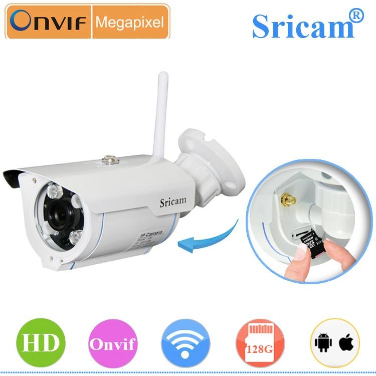 Sricam HD Wireless P2P Camera 720P HD Night Vision IP Camera128GB MicroSD Card   3