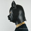 100% latex pig head hood 2