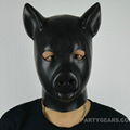 100% latex pig head hood 3