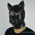 100% latex pig head hood 5