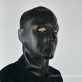 100% latex human head hood 5