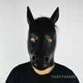 100% latex horse head hood 4