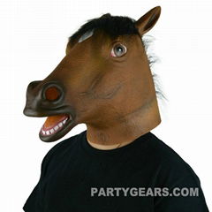 latex horse mask