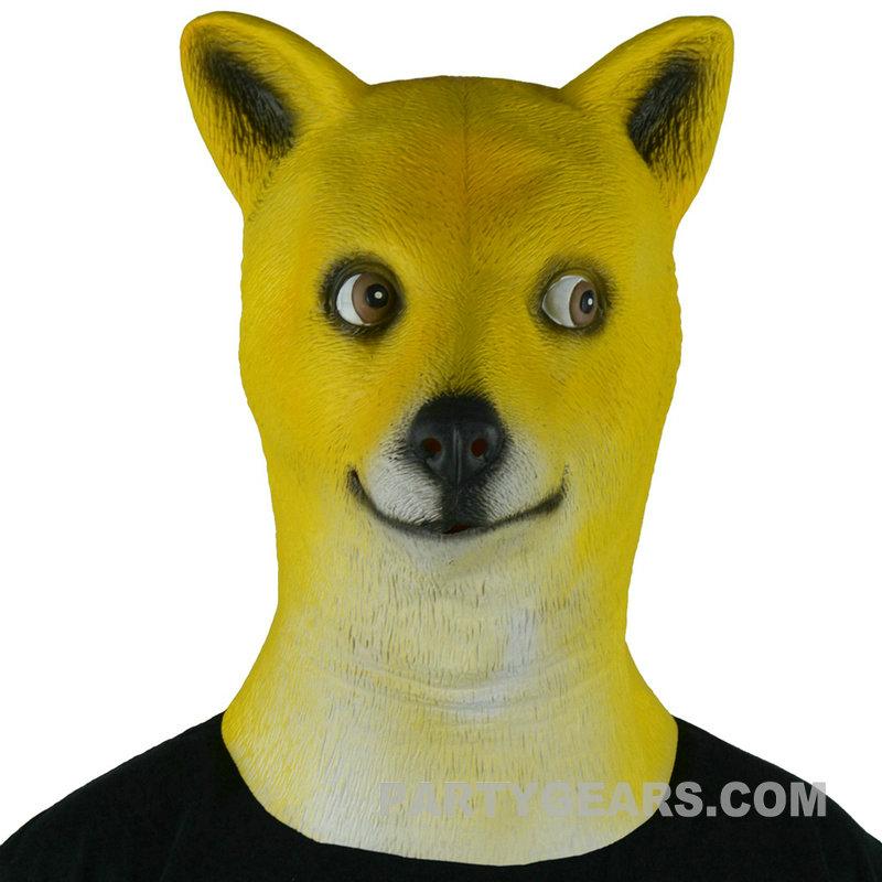 latex yellow doge mask - GLM00001 - PartyGears (China Manufacturer