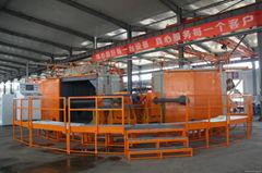 4 arms 6 stations rotomolding machine with thremofoming plastic process