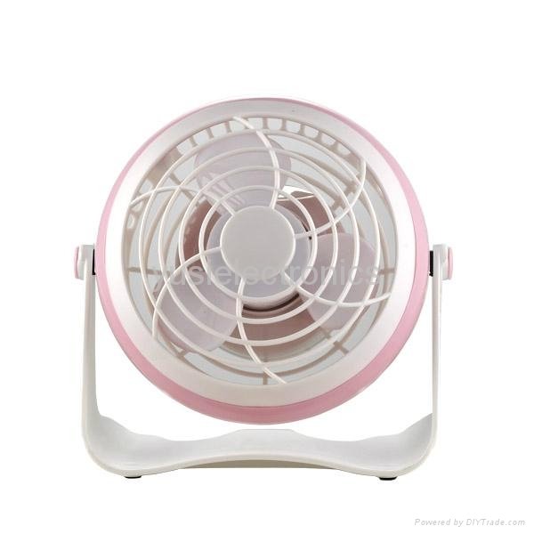 4 inches Battery Rechargeable Desk Stand USB Fan 2