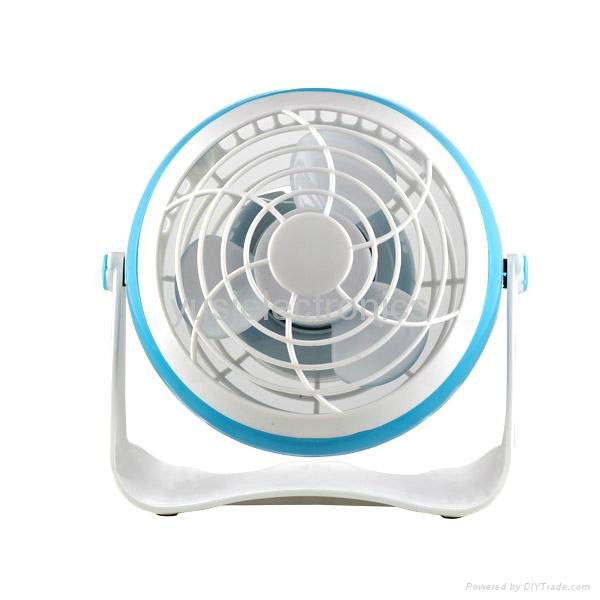 4 inches Battery Rechargeable Desk Stand USB Fan 3