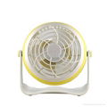 4 inches Battery Rechargeable Desk Stand USB Fan 5