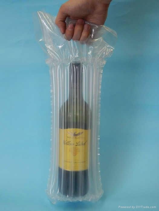 Free design hot sale plastic bubble wine bags for wine bottles 2