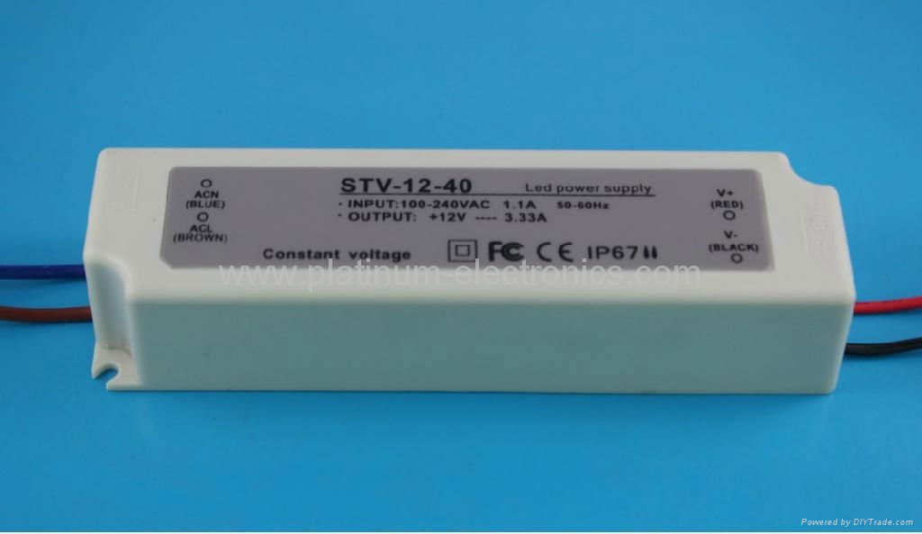 waterproof Led power supply 12V 40W IP67 STV-12-40