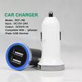 CE FCC RoHS 5V 3.1A Hot Selling Dual USB Tablet Car Charger