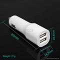 High Quality automotive battery USB Car Charger 4.2A for iphone i pod touch 5 4