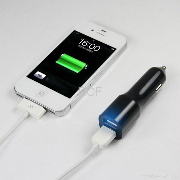 High Quality automotive battery USB Car Charger 4.2A for iphone i pod touch 5 5
