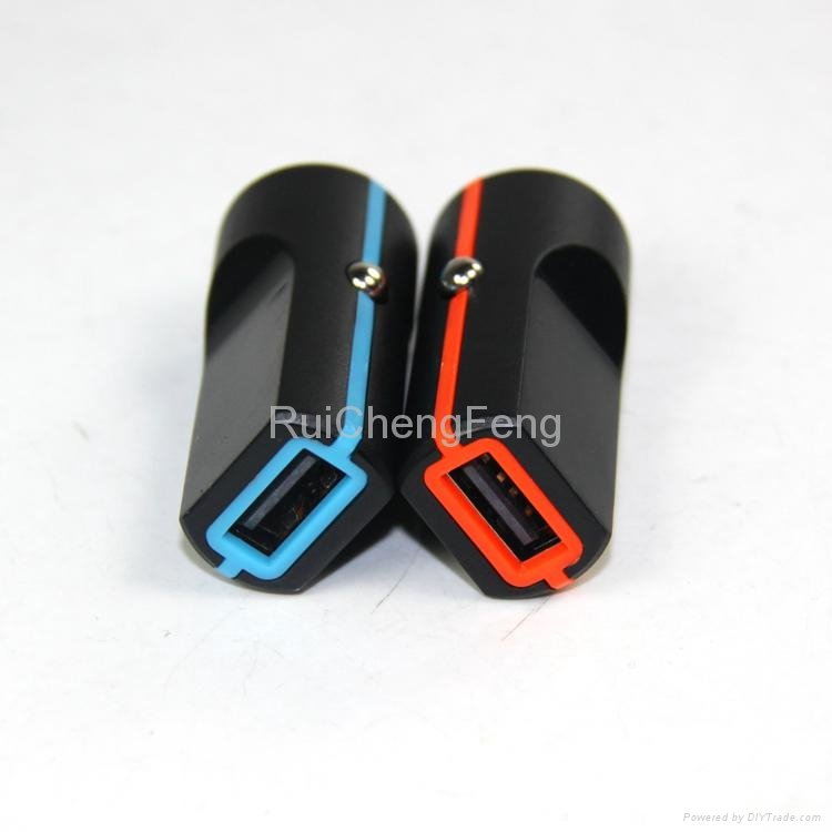 colorful new design 1a mini car battery charger for mobile phone 4