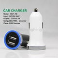 universal charger 5v 2.4A Dual car usb charger for Apple Chargers 3