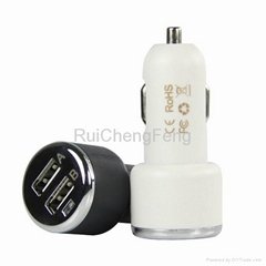 Dual USB Car Charger 2.1A Smart Adapter for Iphone Ipad Samsung Galaxy
