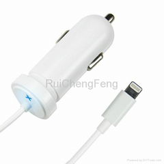 Wholesale 5V 1A Car Holder Charger for i phone with Micro Cable