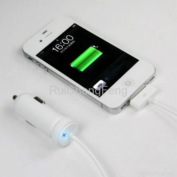 Wholesale 5V 1A Car Holder Charger for i phone with Micro Cable 5