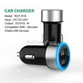 Newest Promotional Dual USB 3.1A Mobile Phone Charger for Iphone 5s Car Charger