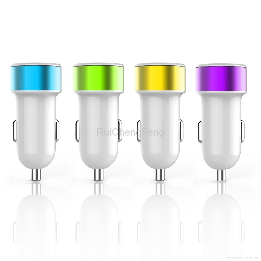 Newest Promotional Dual USB 3.1A Mobile Phone Charger for Iphone 5s Car Charger 4