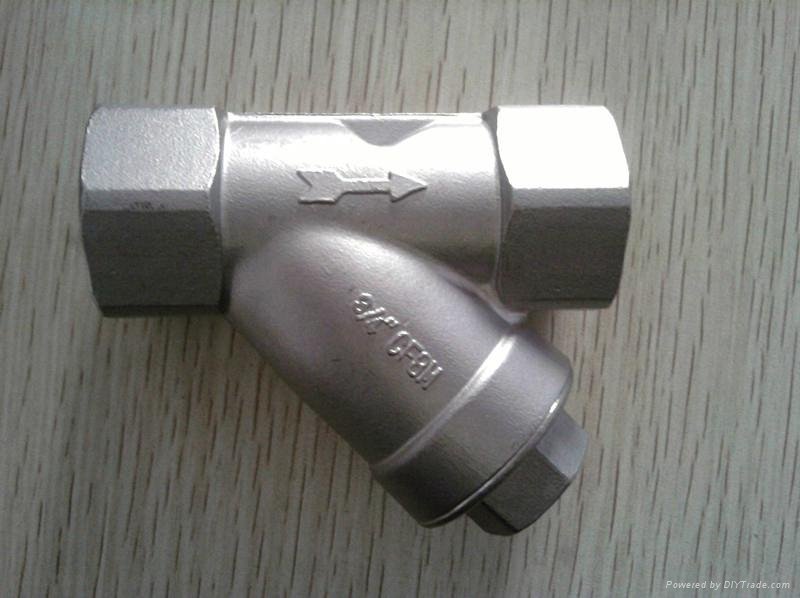 Y Spring Loaded Check Valve Stainless Steel 304 316