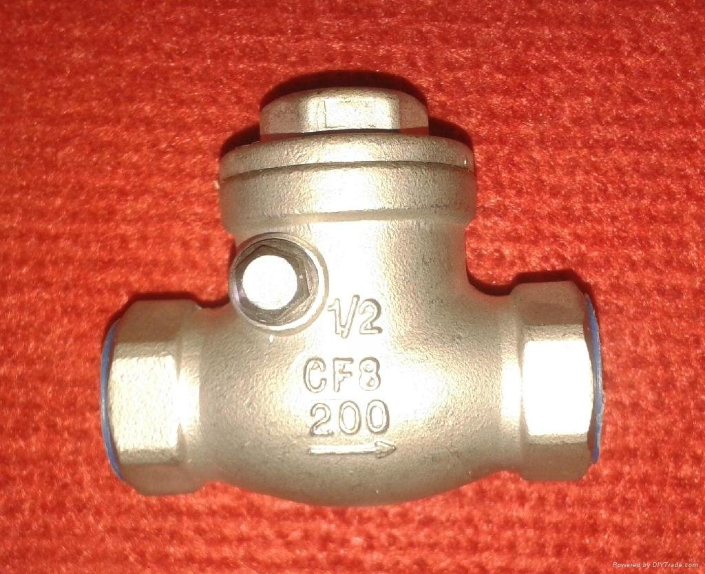 Swing Check Valve Stainless Steel with Double Female Screwed