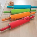 Multi functional silicone fondant rolling pin 2