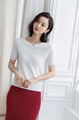 Women summer Crewneck Short sleeve Knitting top 2