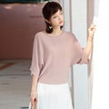 Women Relaxed Crewneck Batwing Sleeve