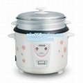 Cylinder straight type 1.8L electric rice cooker with flower