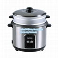 Stainless steel straight type electric rice cooker 1