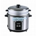 Stainless steel straight type electric rice cooker