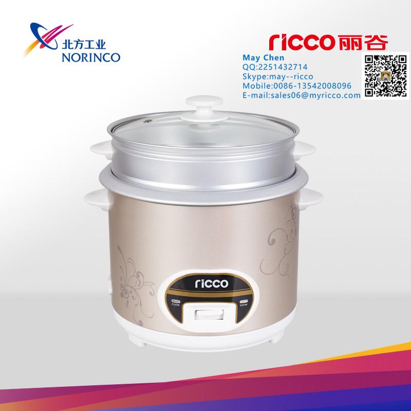 Cylinder straight type 1.8L electric rice cooker with flower 2