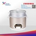 Cylinder straight type 1.8L electric rice cooker with flower