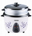 Ricco Drum rice cooker with steamer flower printing 4