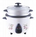 Ricco Drum rice cooker with steamer flower printing 5