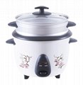 Ricco Drum rice cooker with steamer flower printing