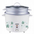 Ricco Drum rice cooker with steamer flower printing 2