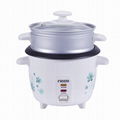 Ricco Drum rice cooker with steamer flower printing 3