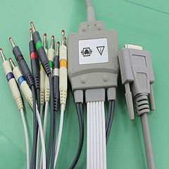 DB 15 10 Leadwires Nihon Kohden EKG/ECG cable
