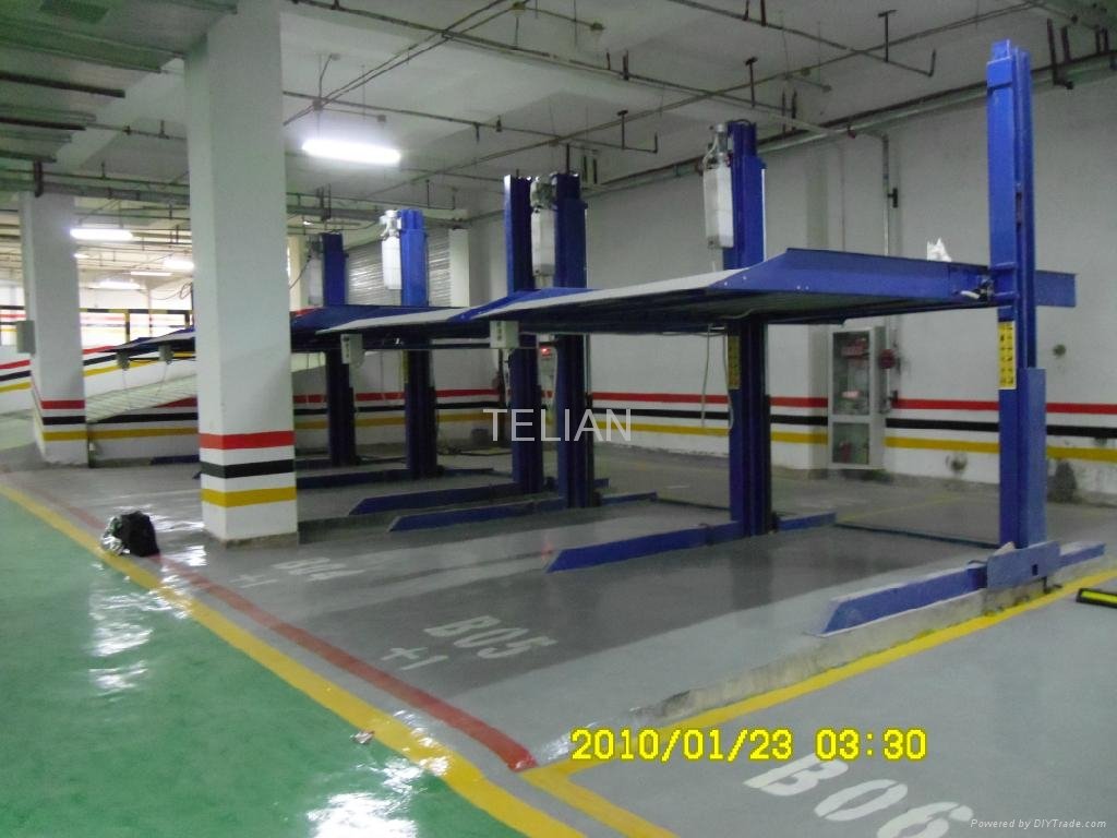 Double Column Two Layer Simple 2 Post Parking Equipment 3