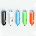 Colorful 5V 1A Mobile Phone Car Charger 2