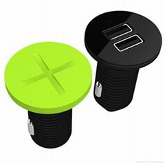 Unique Design Dual USB 2.1A Car Charger for Iphone5