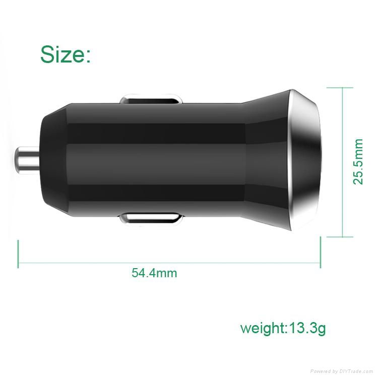 2014 New Car charger 5V 2A Output with Single USB for Ipad 3