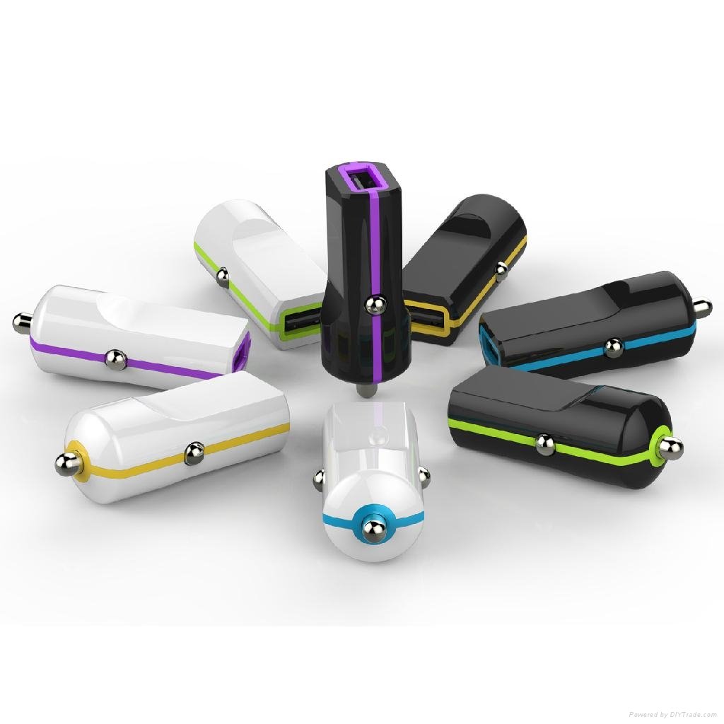 2014 New Design 1A USB Car Charger for Iphone5