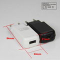 Portable 5V 1A Mobile Phone Charger with Single USB 3