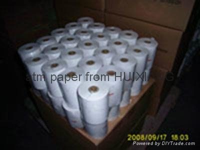 55g thermal ATM paper in small rolls